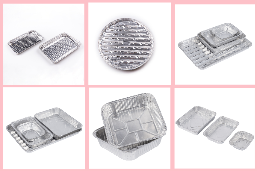 Aluminum foil baking pan